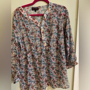 Floral Women's Maternity Top - Multicolor